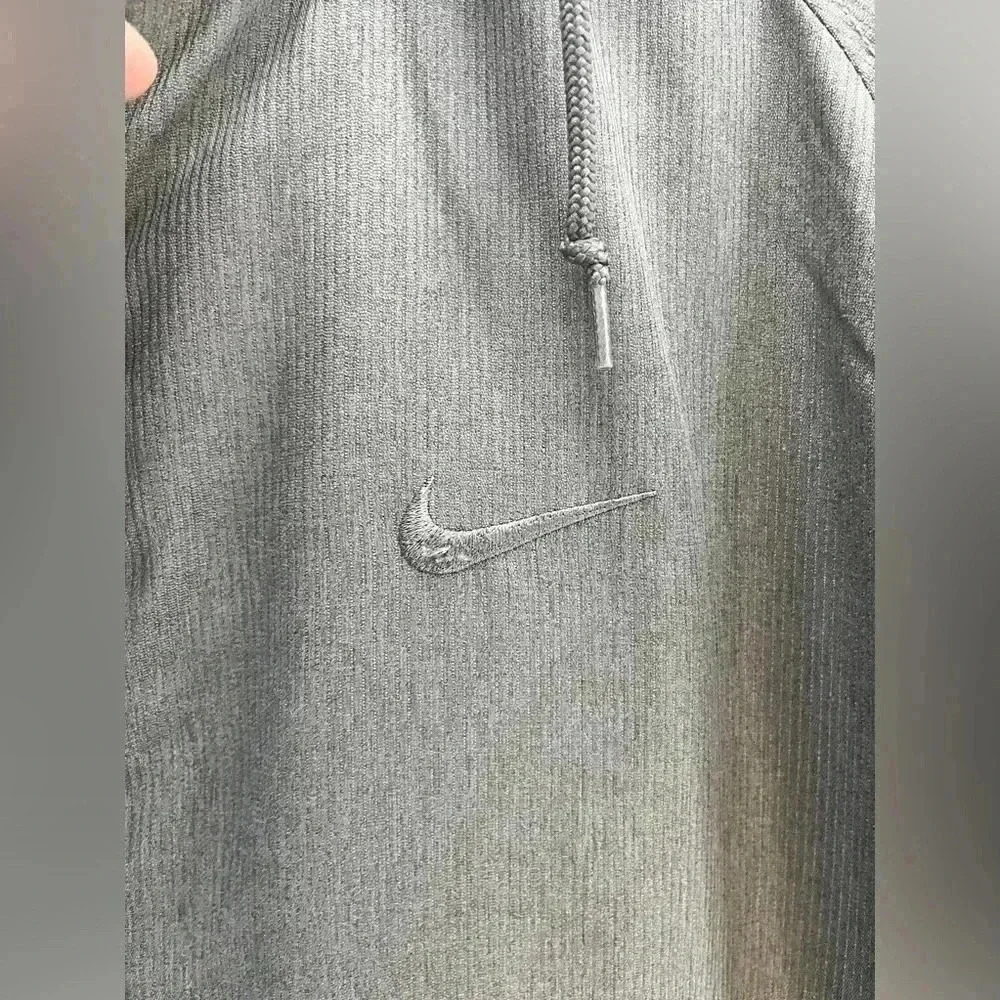 Nike Storm Fit Coat w hood zip / hook & loop closure Grey w swoosh embro… - Picture 7 of 8